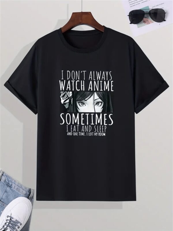 Men's Printed Casual T-shirt, Summer Short Sleeved T-shirt - Image 2