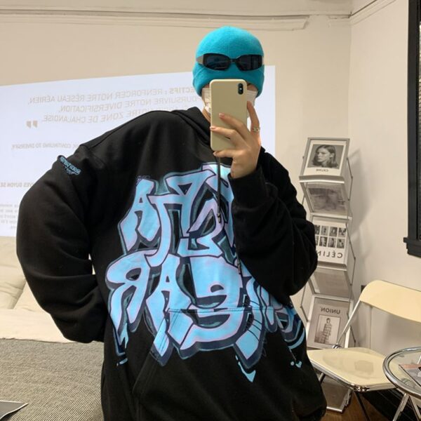 White Graffiti Hoodie | Jisung – Stray Kids - Image 2