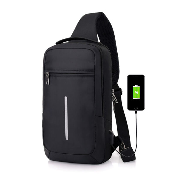Anti-theft USB Charging Chest Bag - Sleek & Slim Design