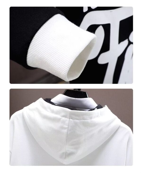 Men's Harajuku Graphic Hoodie - Streetwear Casual Printed Sweatshirt - Image 6