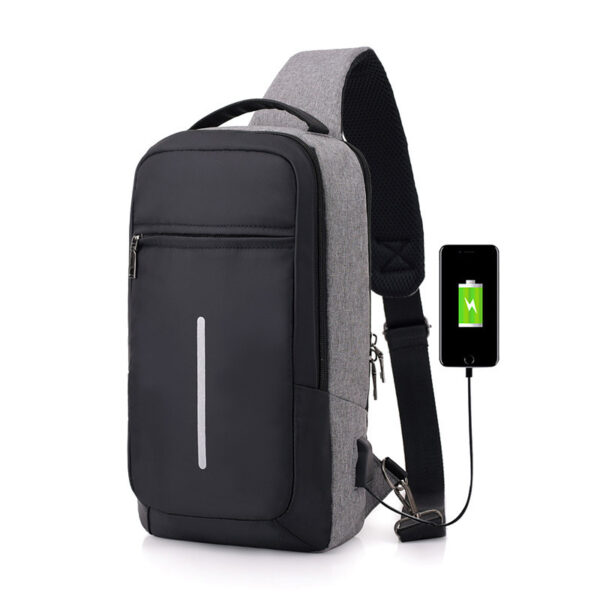 Anti-theft USB Charging Chest Bag - Sleek & Slim Design - Image 4