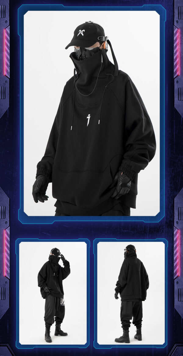 Plain Color Medieval Cloak Hoodie - Image 6