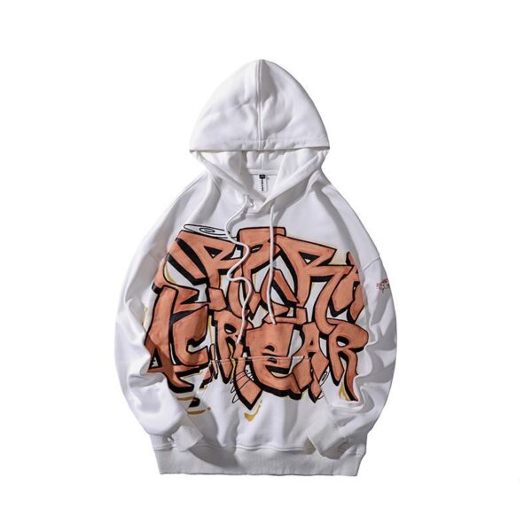 White Graffiti Hoodie | Jisung – Stray Kids - Image 3