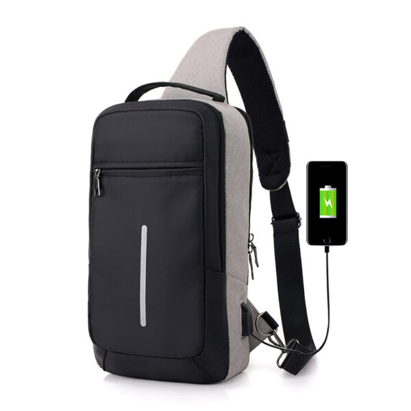 Anti-theft USB Charging Chest Bag - Sleek & Slim Design - Image 8