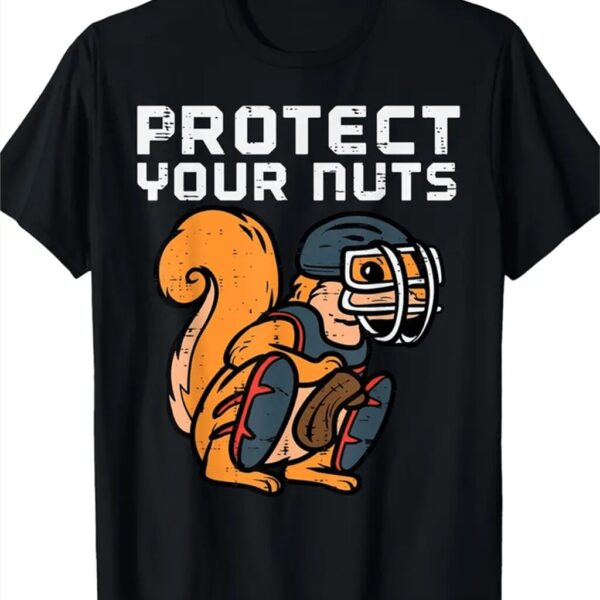Summer Casual Short Sleeved T-shirt "Protect your nuts"