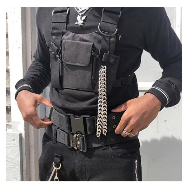 Tactical Chest Bag - Hip Hop Streetwear Harness Rig