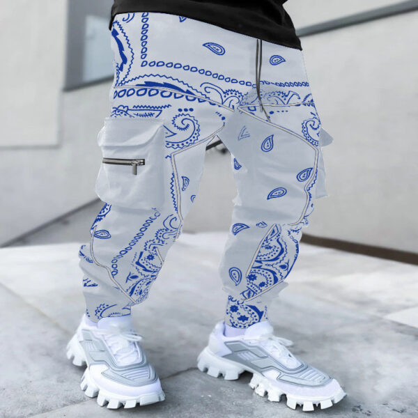 Men's Bandana Paisleys Hip Hop Casual Wide-Leg Harem Pants - Image 5