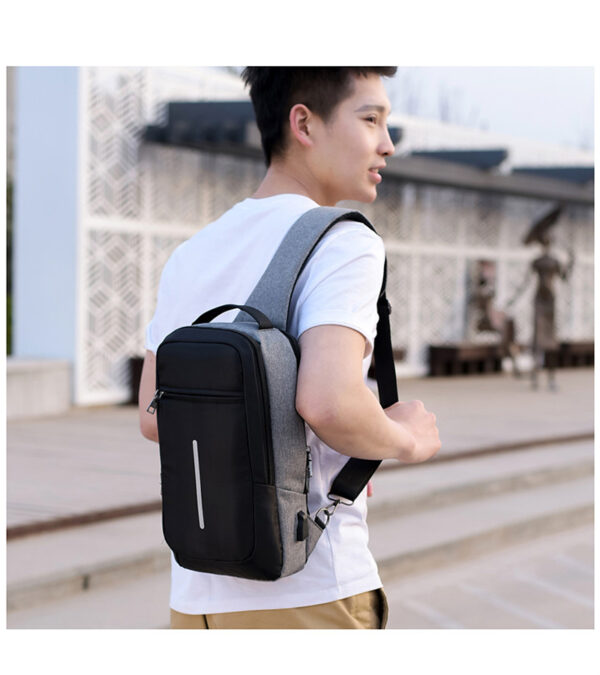Anti-theft USB Charging Chest Bag - Sleek & Slim Design - Image 2