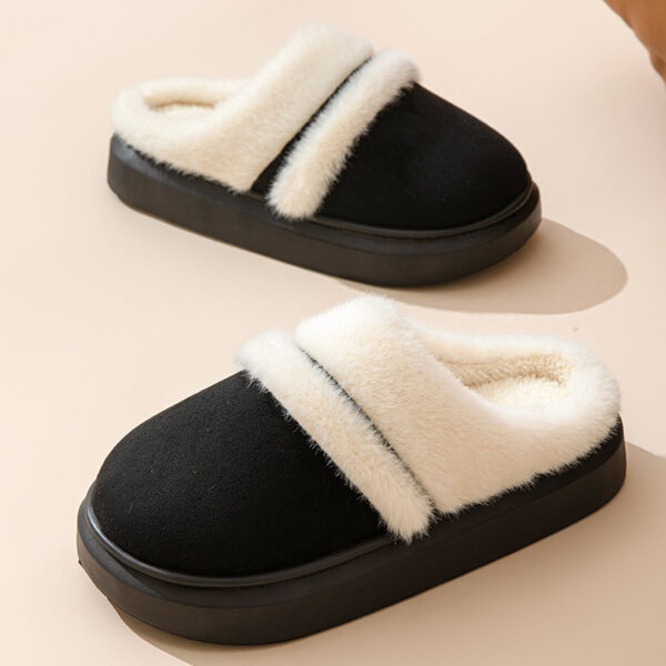 Thick Bottom Casual Non Slip Velvet House Shoes - Image 10