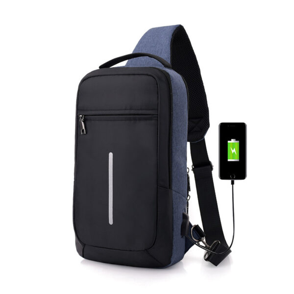 Anti-theft USB Charging Chest Bag - Sleek & Slim Design - Image 3