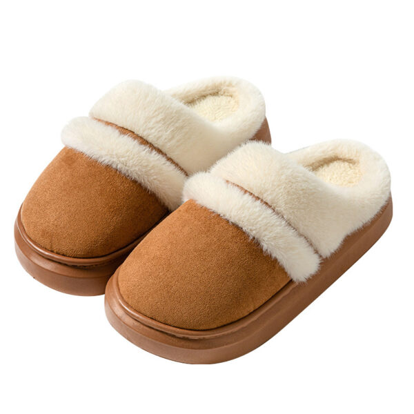 Thick Bottom Casual Non Slip Velvet House Shoes - Image 5