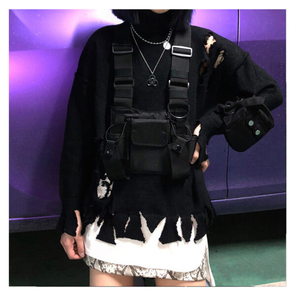 Tactical Chest Bag - Hip Hop Streetwear Harness Rig - Image 3