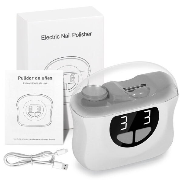 Electric Nail Clippers - Cutting And Grinding Device with Integrated LED Lighting Lamp - Image 4
