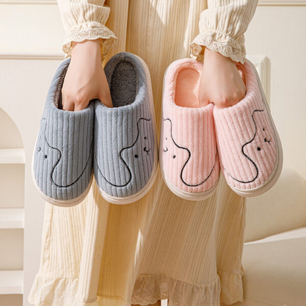 Striped Cat Slippers - Indoor Non-slip Bedroom Slipper - Image 3