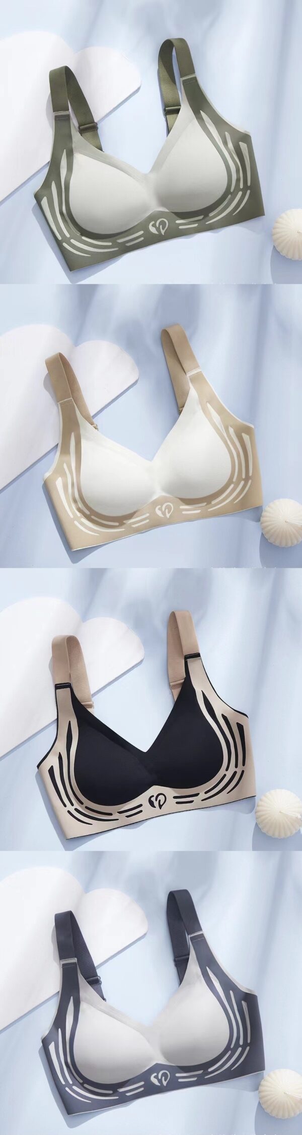 Super Gather Bra With Soft Support Adjustment - Wireless Push-Up Bra, High Elasticity Lifting Bra - Image 5