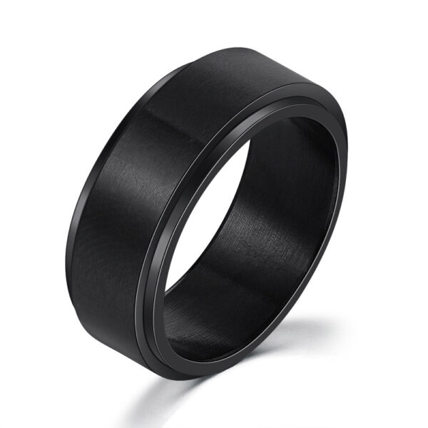 Personality Ring Titanium Steel Hip Hop Simplicity - Image 3