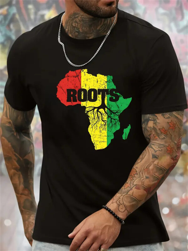Summer Casual Short Sleeved T-shirt "African roots" - Image 6
