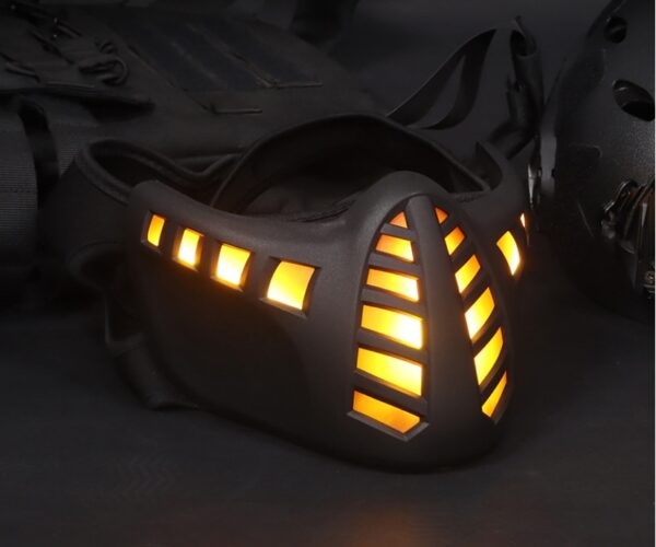 Tech Punk Cyberpunk Cosplay - LED Light Up Helmet Mask for Men - Image 5