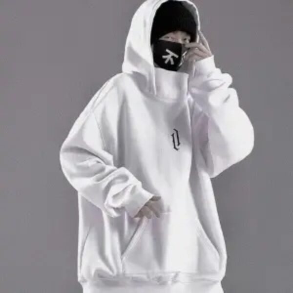 Athleisure Style Mens Turtleneck Hoodie Pullover