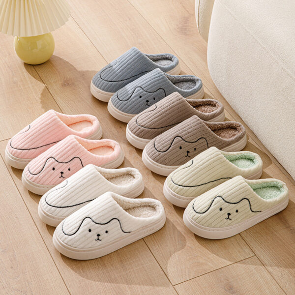 Striped Cat Slippers - Indoor Non-slip Bedroom Slipper - Image 7