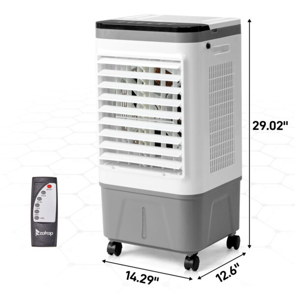 5.28Gal 3IN1 Portable Air Conditioner, Evaporative Air Cooler/Humidifier/Cooling, 12-hour Timer - Image 2