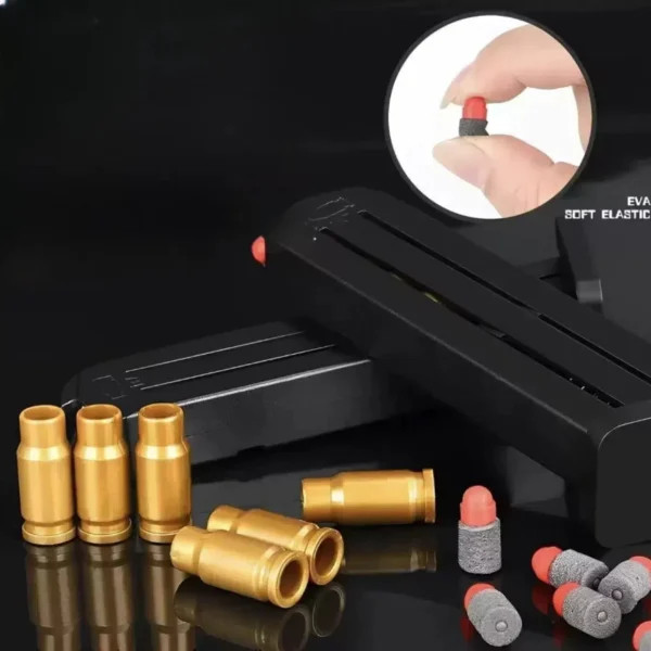 Pistol Toy Gun, Foam Blaster, Shoots EVA Soft Foam Bullets - Image 3