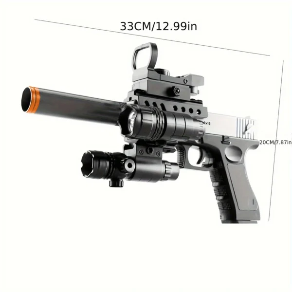 Pistol Toy Gun, Foam Blaster, Shoots EVA Soft Foam Bullets - Image 2