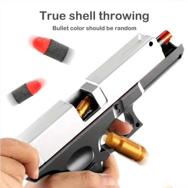 Pistol Toy Gun, Foam Blaster, Shoots EVA Soft Foam Bullets - Image 4