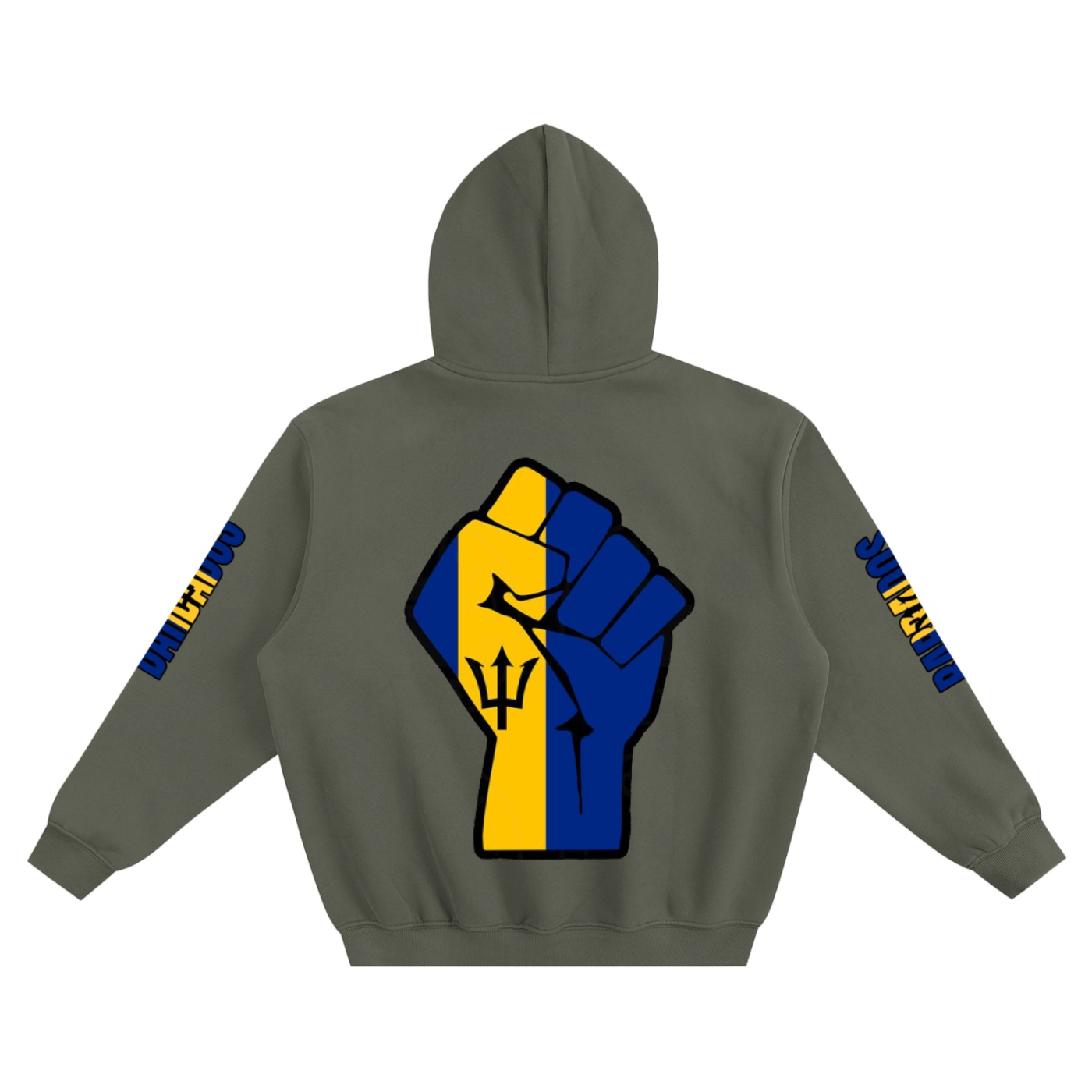 Fleeced Boxy Hoodie- Heavyweight Cotton Blend Streetwear - Image 4