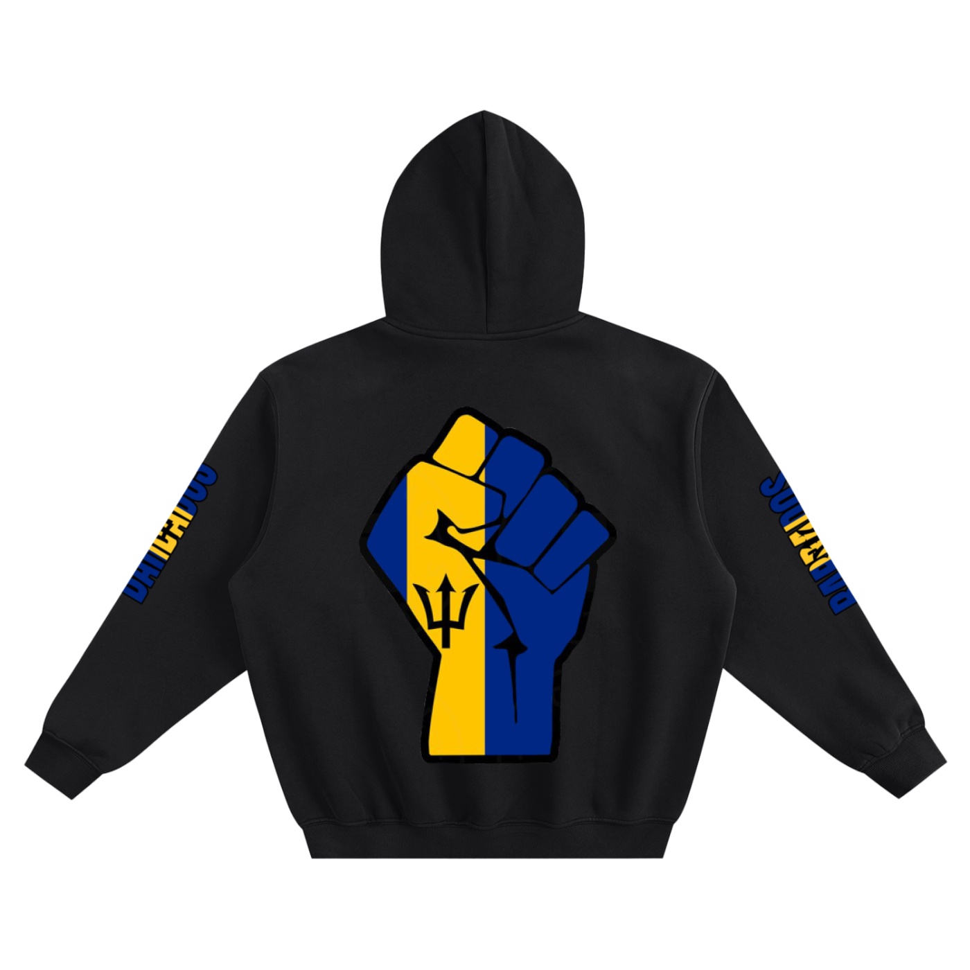 Fleeced Boxy Hoodie- Heavyweight Cotton Blend Streetwear - Image 2