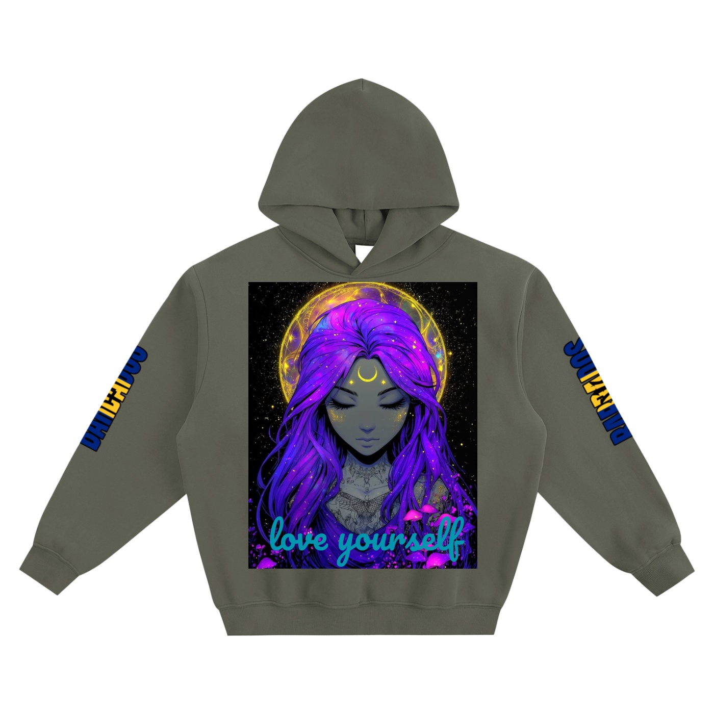 Fleeced Boxy Hoodie- Heavyweight Cotton Blend Streetwear - Image 3