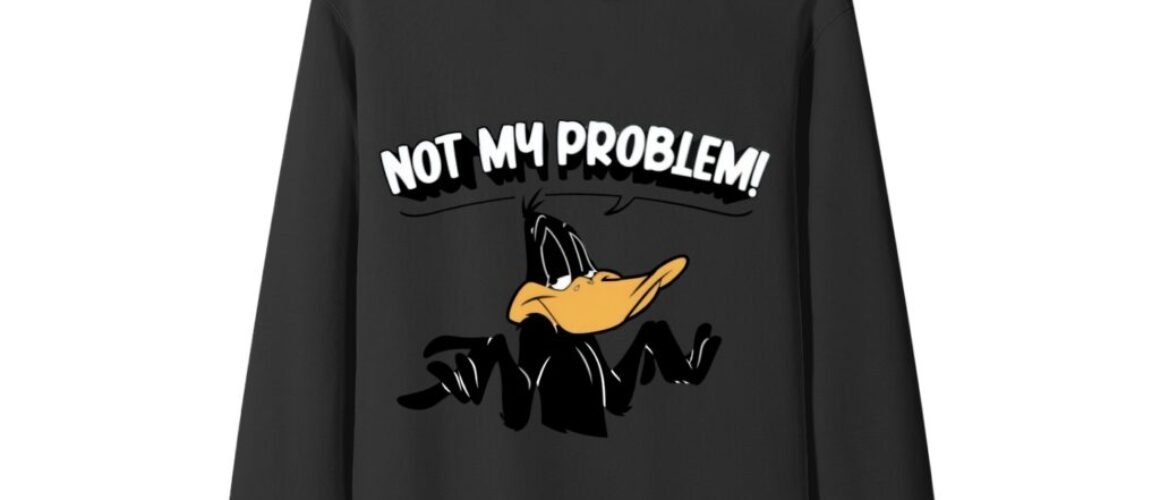 Daffy - not my problem Classic Unisex Cotton Hoodie
